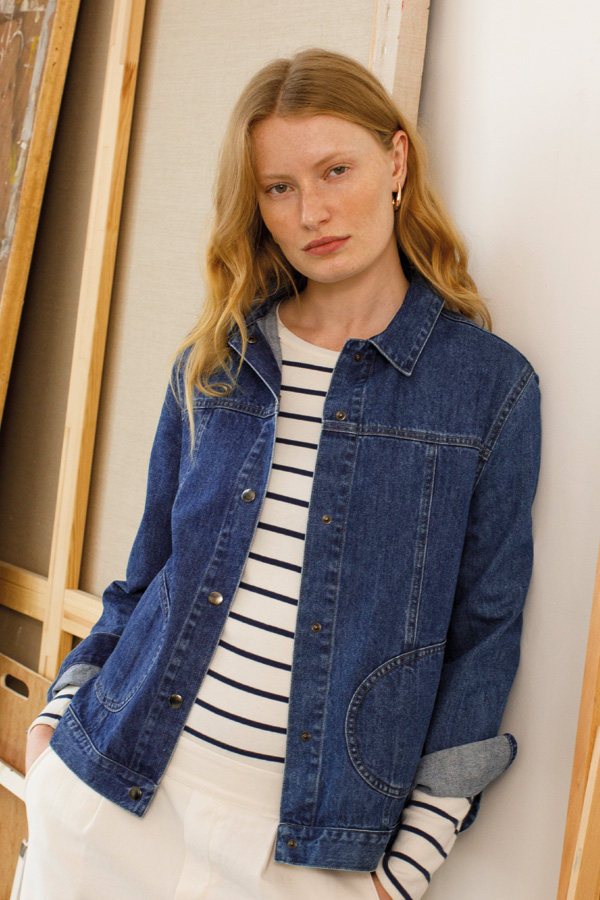 Denim Western Jacket (indigo mid wash)