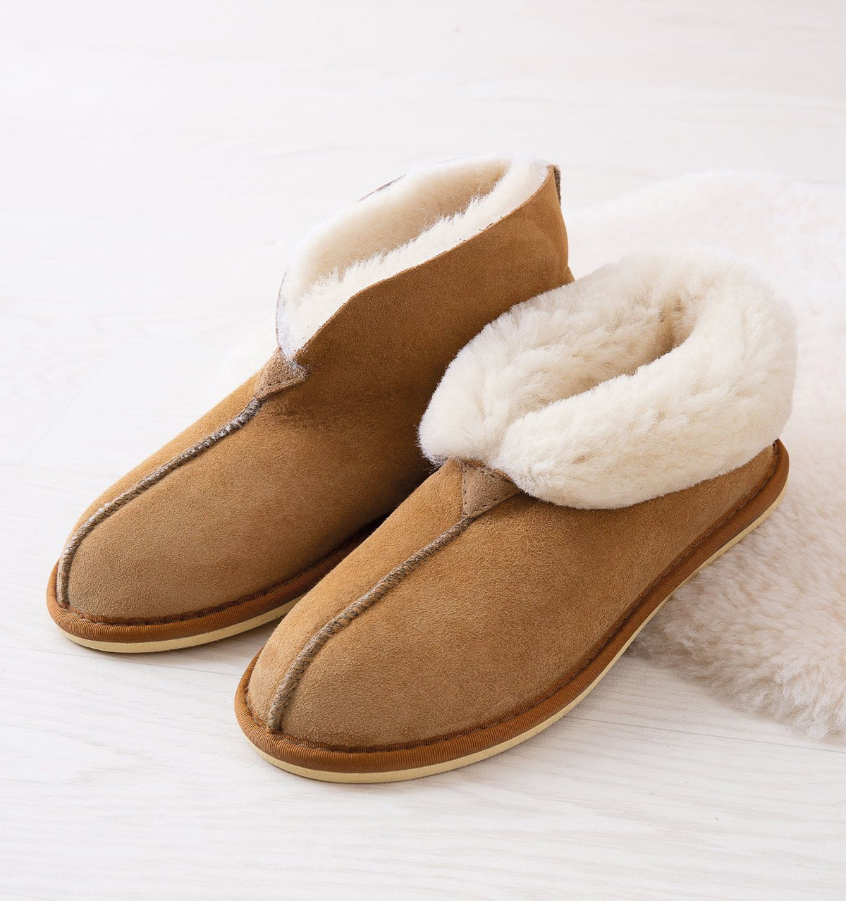 Sheepskin Bootee Slippers