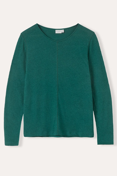 Linen Blend Long Sleeve T Shirt