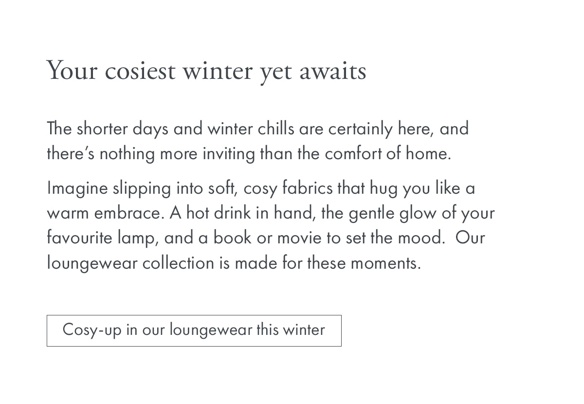 Your cosiest winter yet awaits