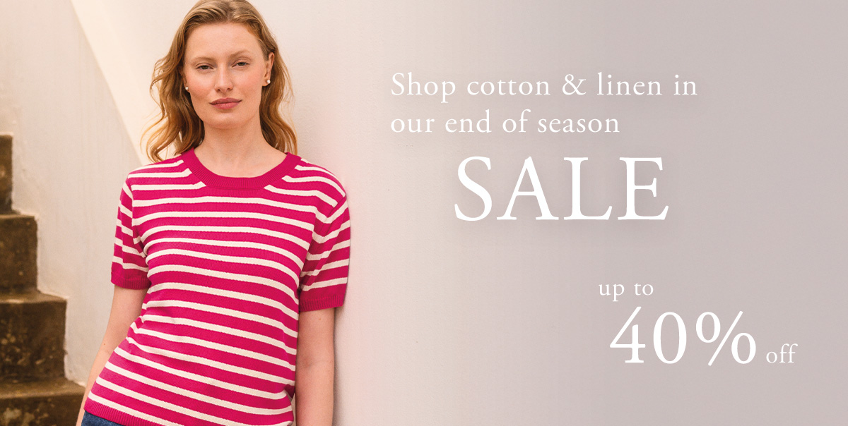 Shop more organic cotton in our end of season sale