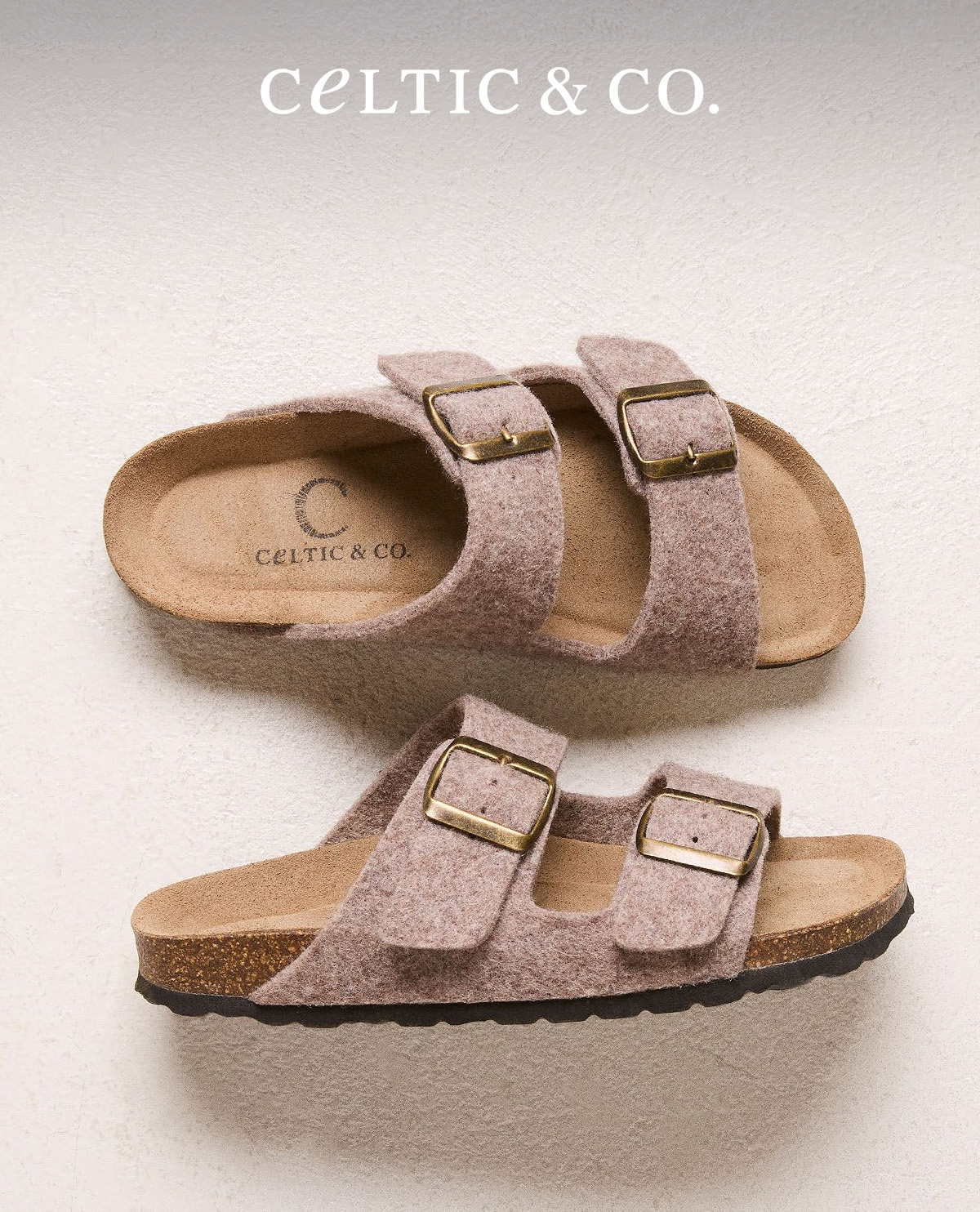 Felt Double Buckle Slide