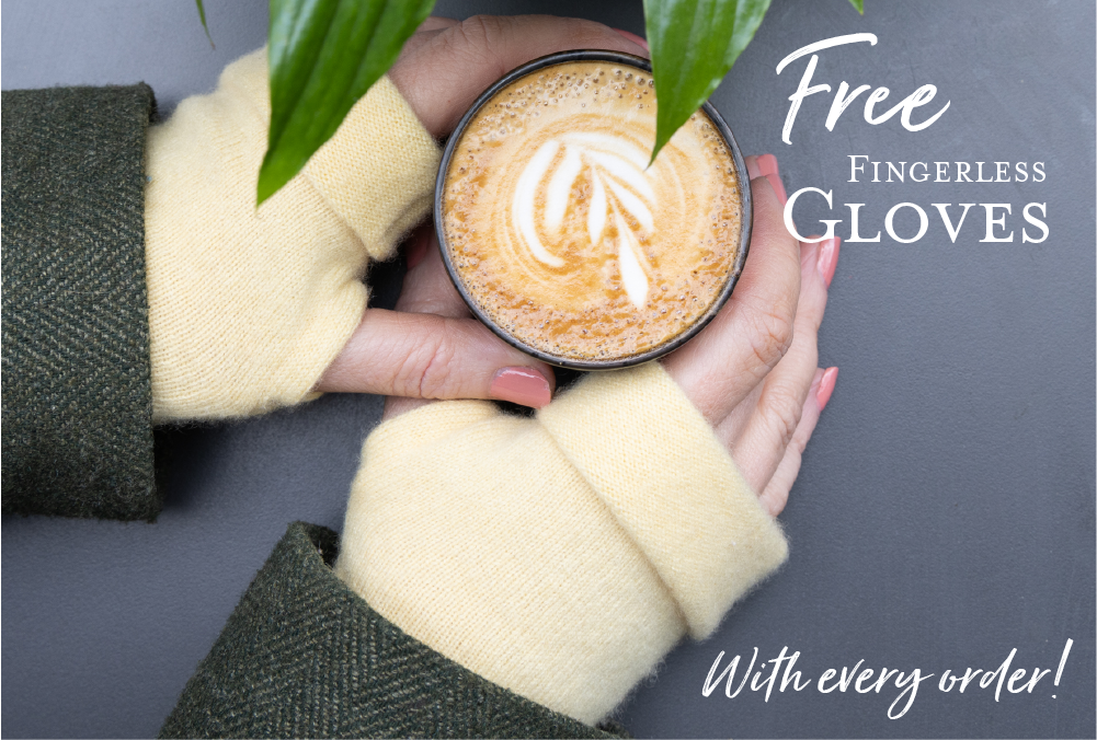 Free Fingerless Gloves with every order!