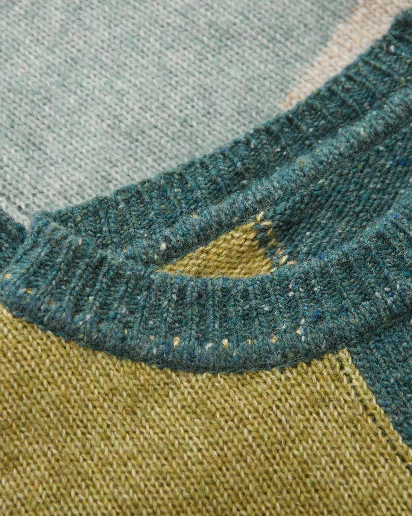 Colourblock Intarsia Jumper