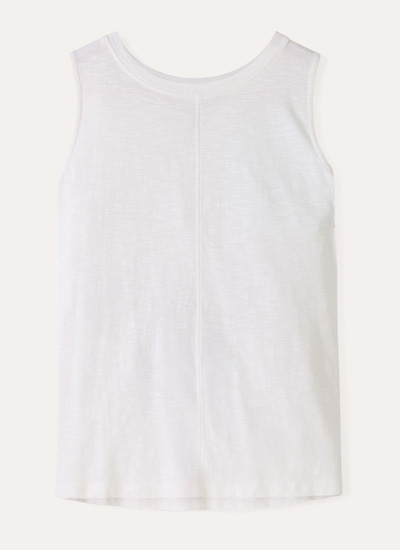 Organic Cotton Pleat Back Tank