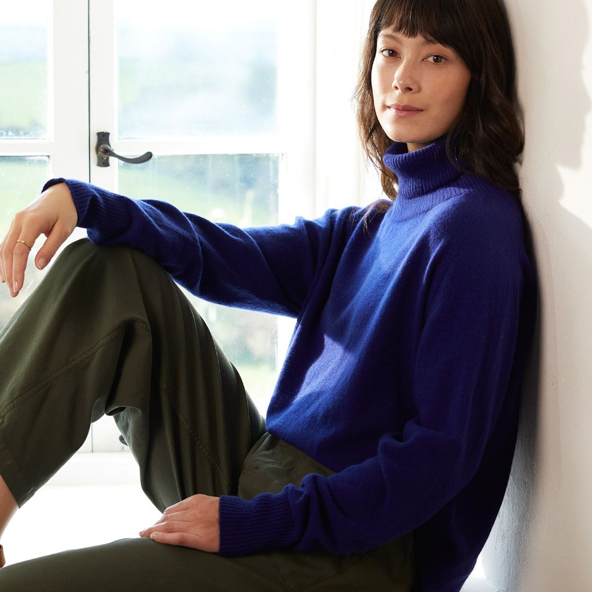 Supersoft Slouch Roll Neck Jumper