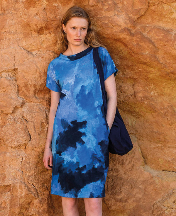 Organic Cotton Collared Knee Length Dress