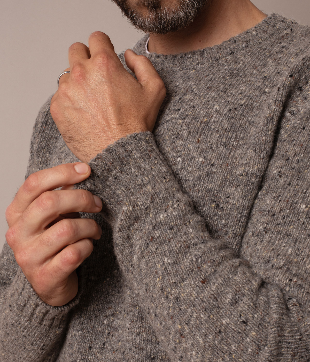 Men's Donegal Crew Neck Jumper