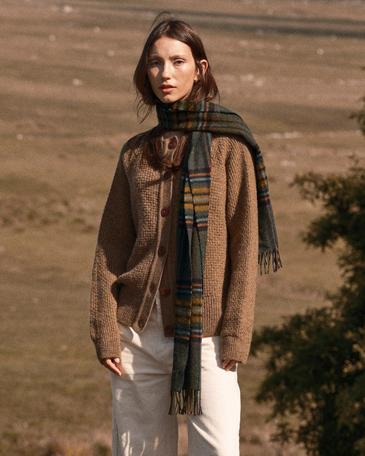 British Wool Moss Stitch Cardigan