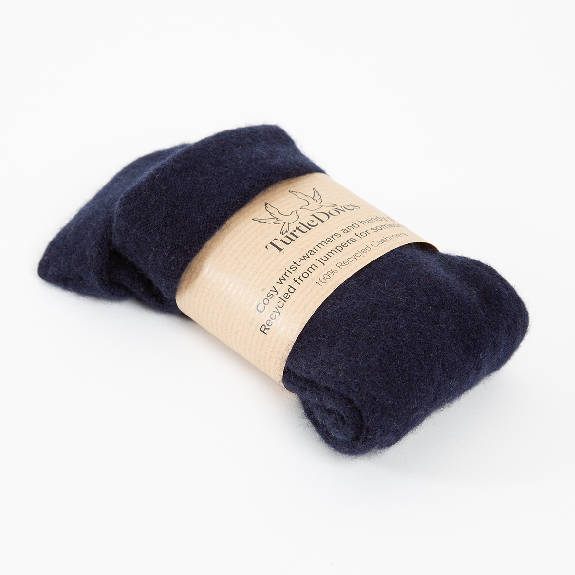 Men's Navy Fingerless Gloves