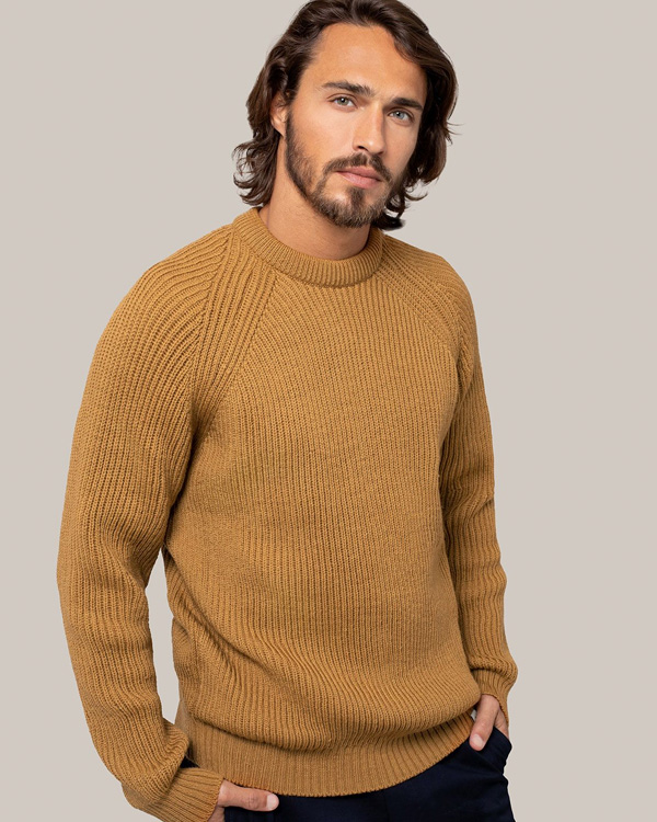 Men's Ribbed Fishermans Jumper
