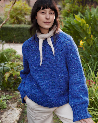 Kilcarra Tweed Funnel Neck Jumper