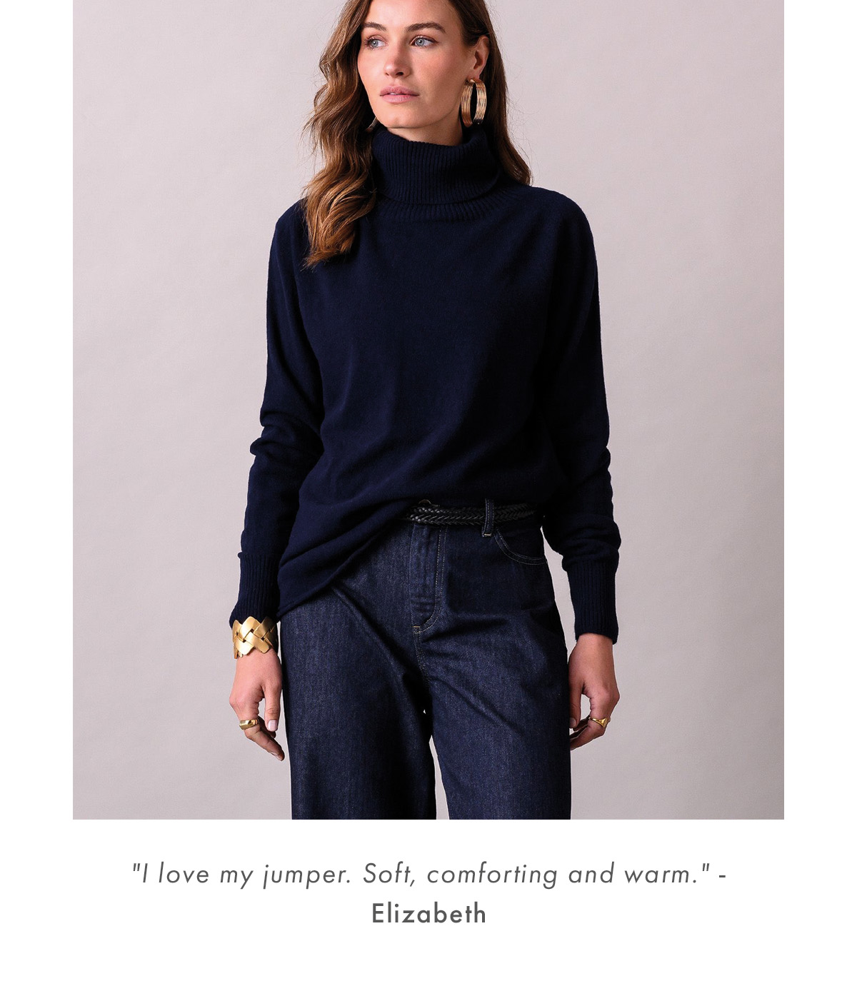 Supersoft Slouch Roll Neck Jumper