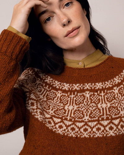 Donegal Vintage Jacquard Jumper