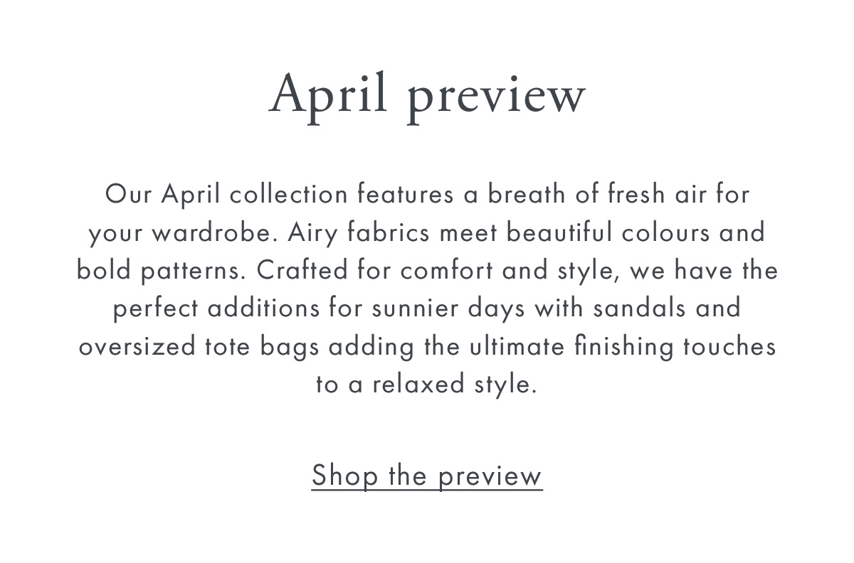 April Preview