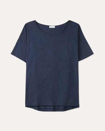 Organic Cotton Drop Shoulder Drape T Shirt