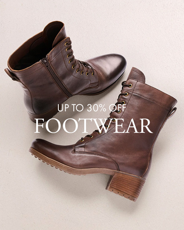 Up to 30% Off Footwear