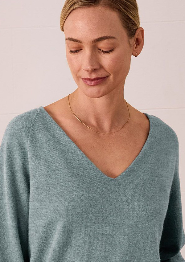 Supersoft Slouch V Neck Jumper