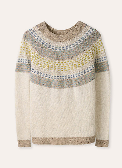 Float Stitch Yoke Donegal Jumper