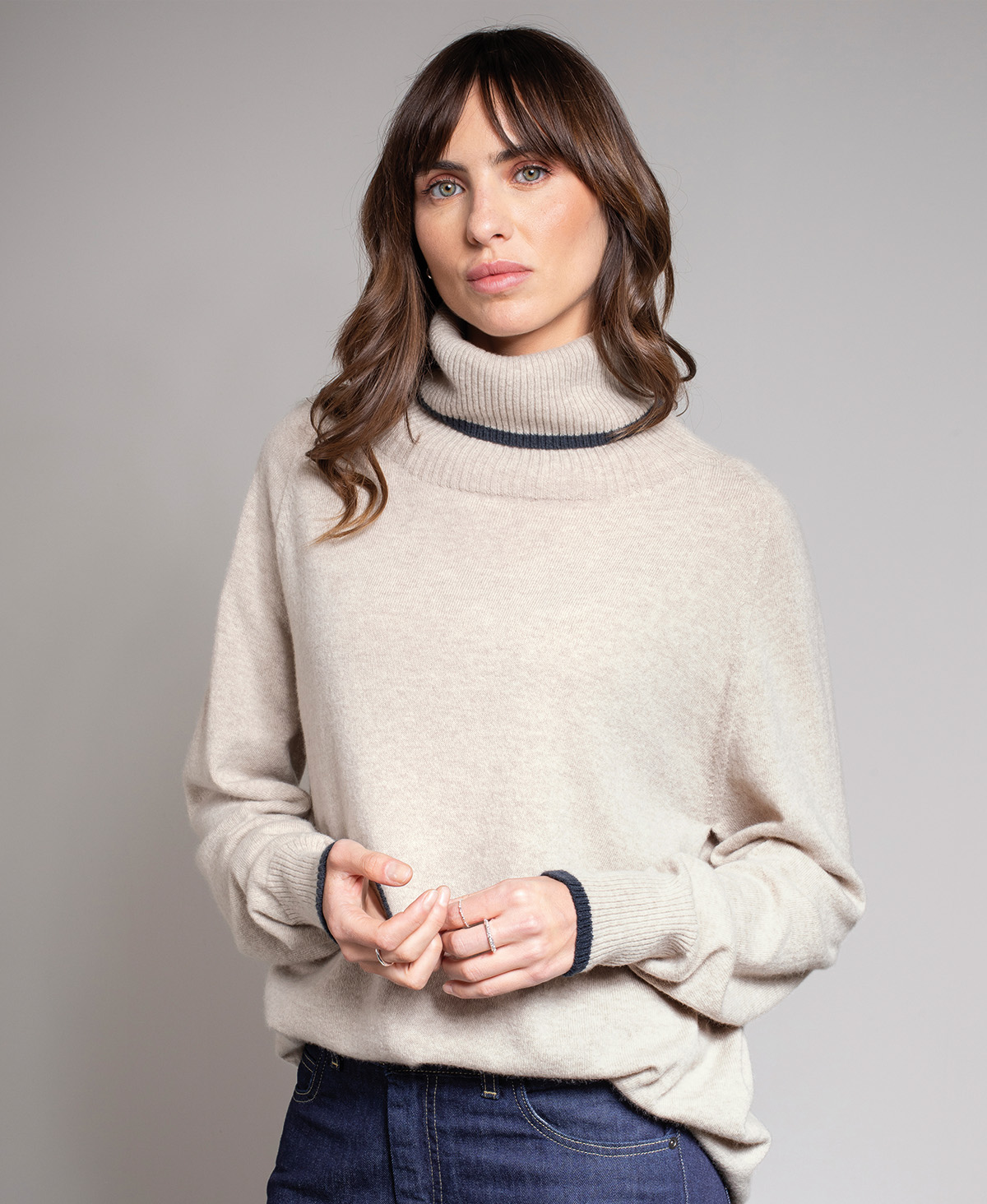 Supersoft Slouch Roll Neck Jumper