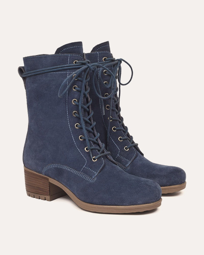 Block Heel Derby Boots
