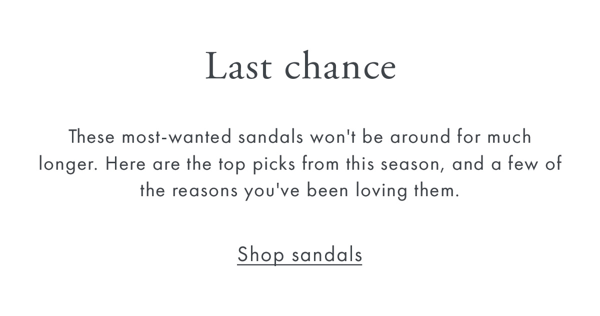 Last chance