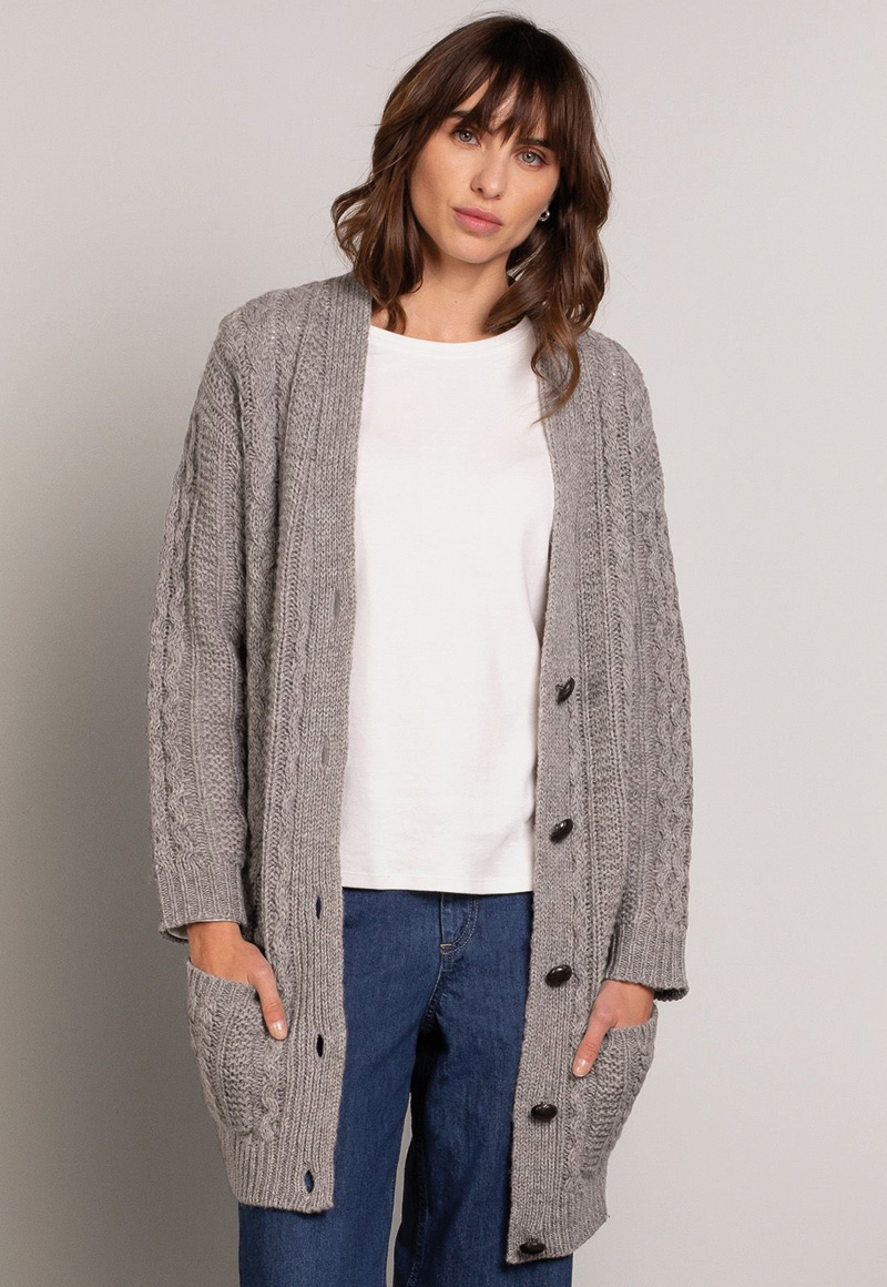 Cable Boyfriend Cardigan