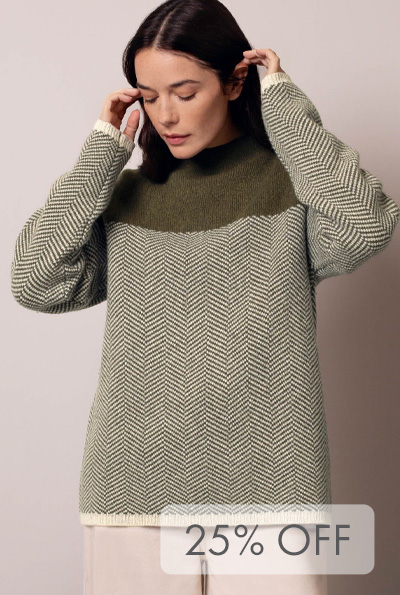 Felted Funnel Neck Jumper