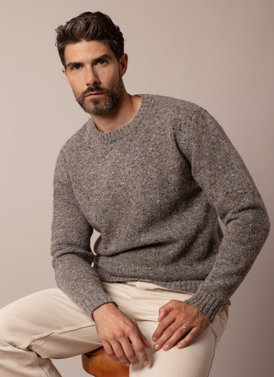 Men's Donegal Crew Neck Jumper