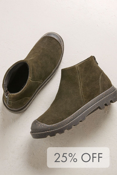 Toe Cap Suede Ankle Boots