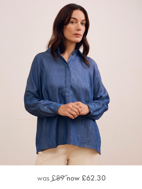 Drapey Pop Over Blouse