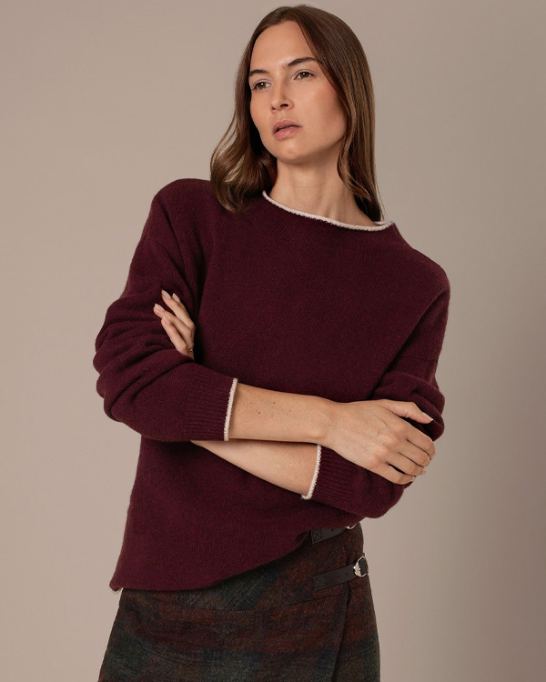 Felted Funnel Neck Jumper