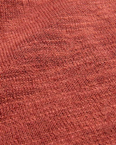 Linen Blend Crew Neck Top