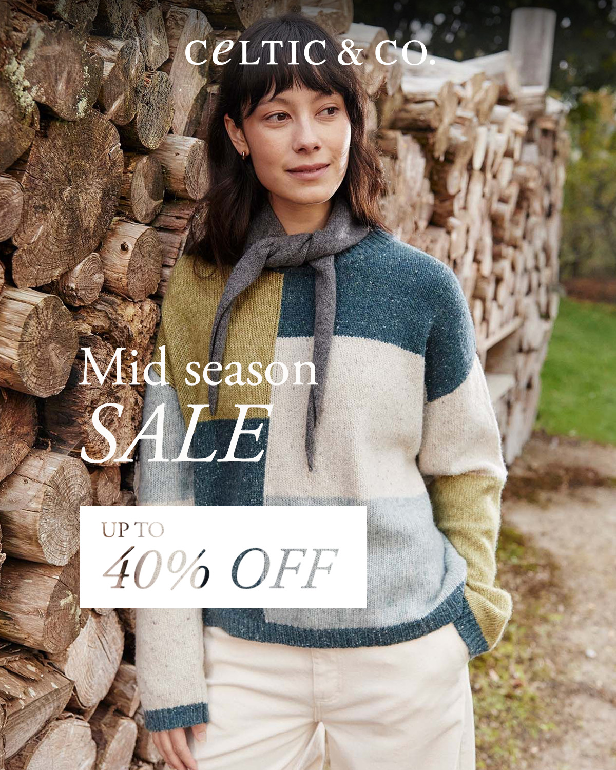 Colourblock Intarsia Jumper