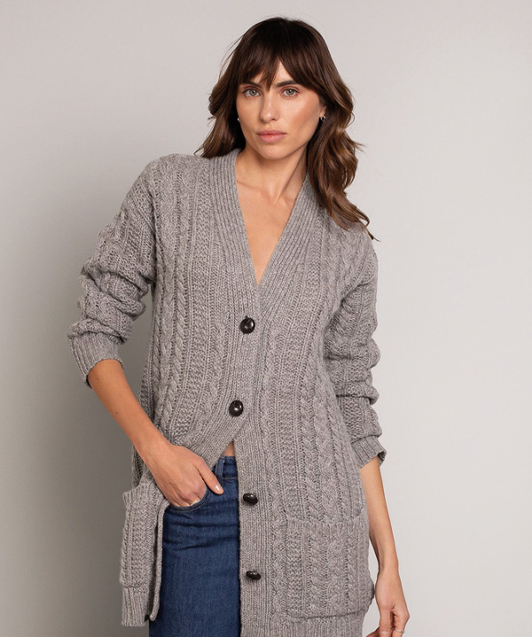 Cable Boyfriend Cardigan