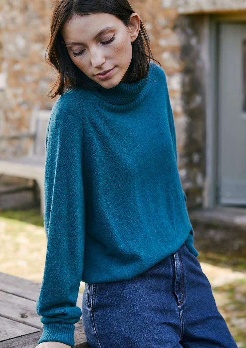Supersoft Slouch Roll Neck Jumper