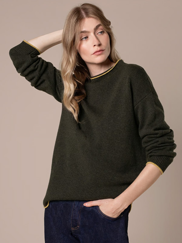 Felted Funnel Neck Jumper