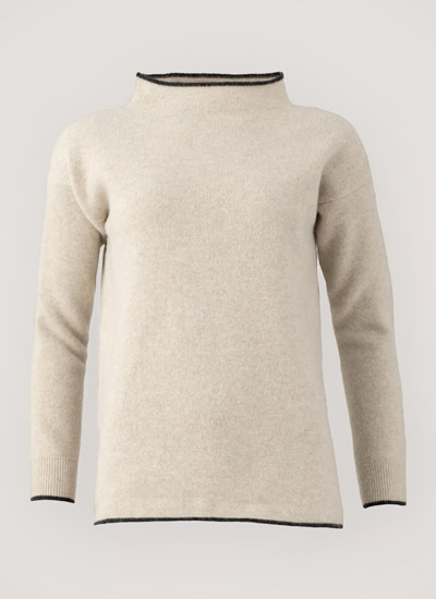 Felted Funnel Neck Jumper