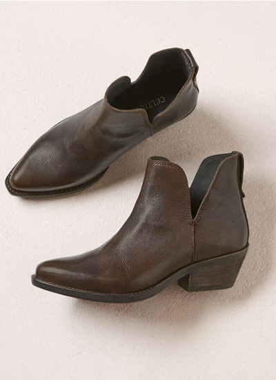 Split Detail Ankle Boots