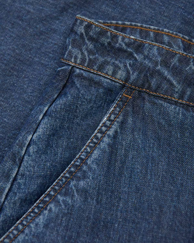 Drape Denim Culottes (indigo mid wash)