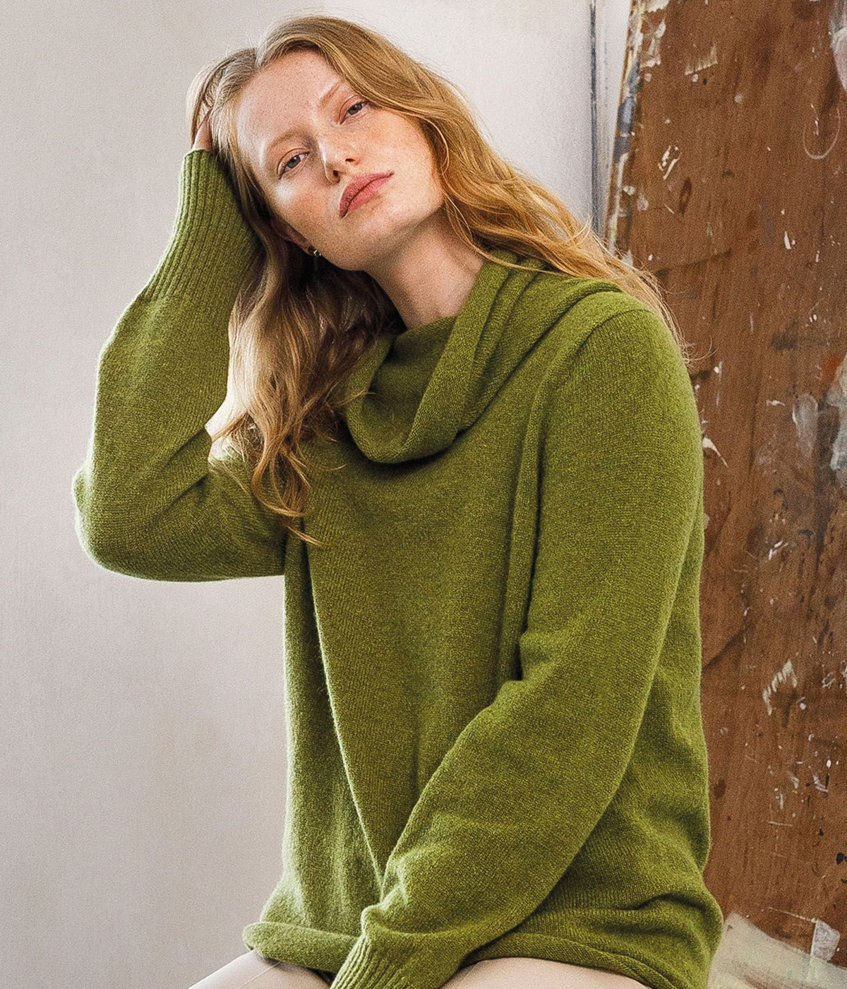 Supersoft Slouchy Cowl Neck Jumper