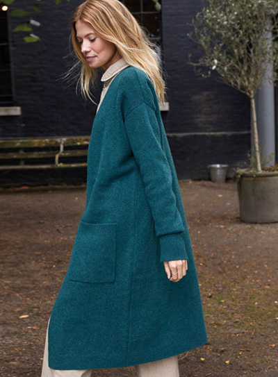 Felted Longline Cardigan