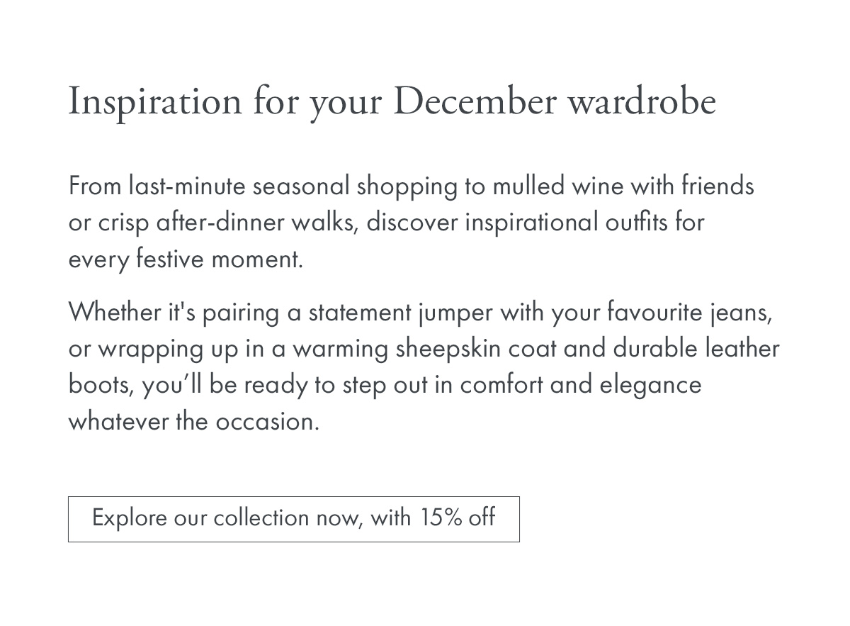 Inspiration for your December wardrobe