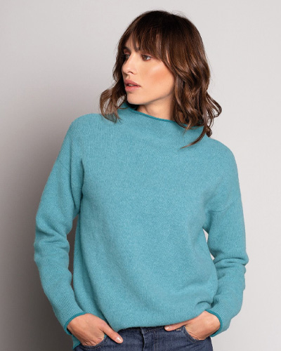 Felted Funnel Neck Jumper