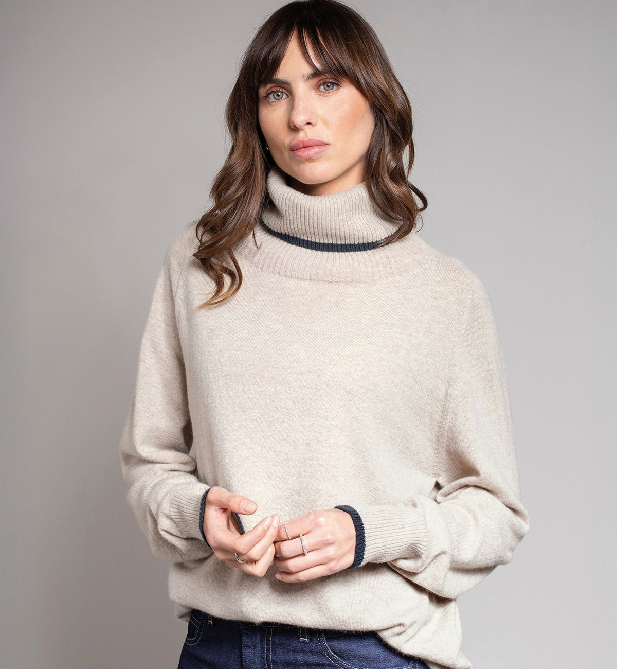 Supersoft Slouch Roll Neck Jumper