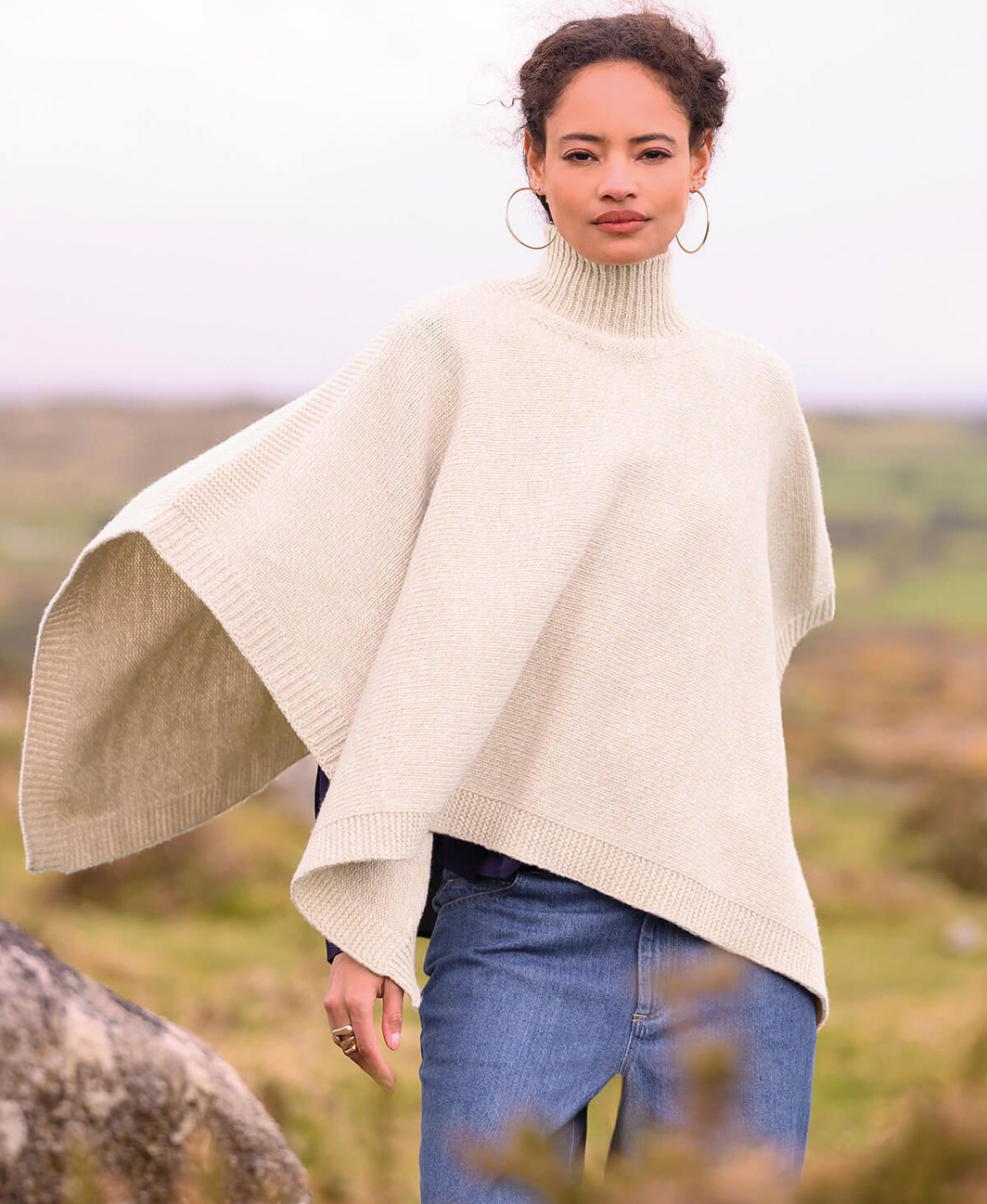 Funnel Neck Poncho