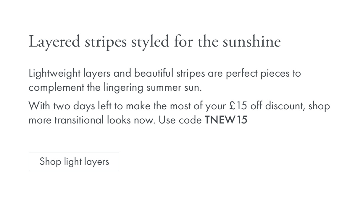 Layered stripes styled for the sunshine