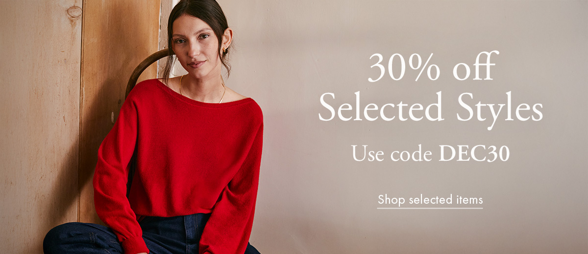 30% off Selected Styles