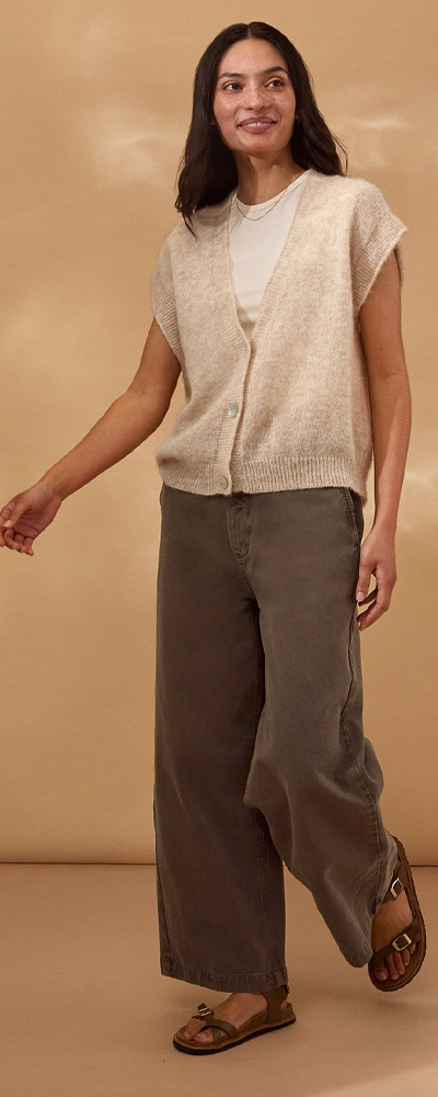 Wide Leg Cropped Jeans