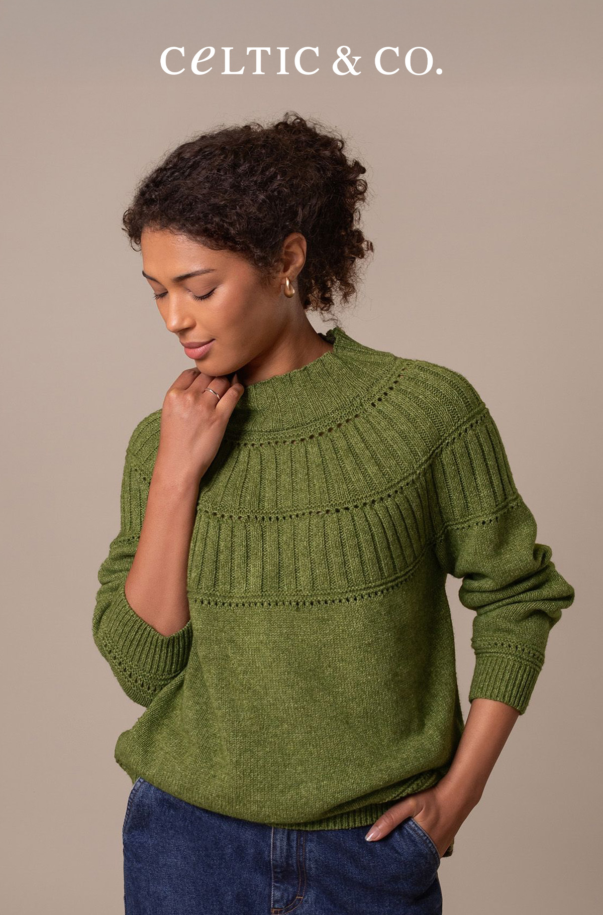 Textured Yoke Jumper